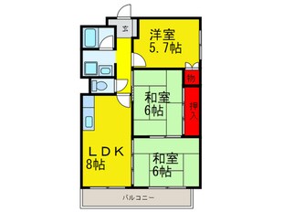 ウィンディ田中の物件間取画像